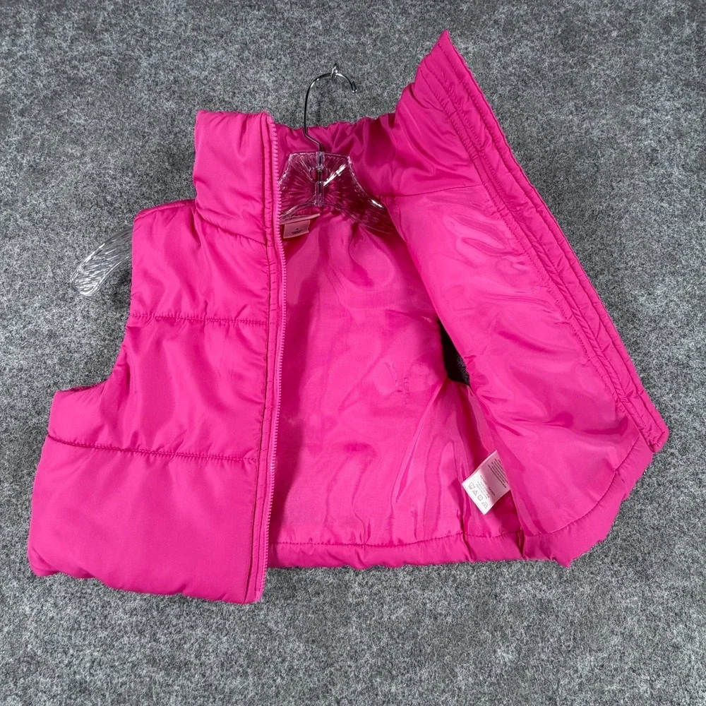 Juicy Couture Cargo Sweatpants Puffer Vest Girls 6 Pink Streetwear Outfit Set